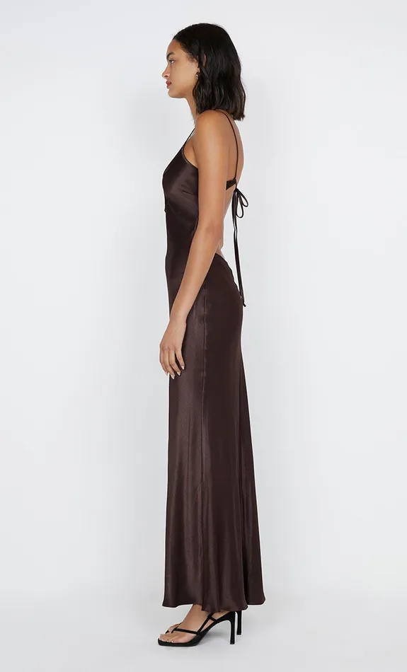 Bec Bridge Dresses CEDAR CITY MAXI DRESS Dark Chocolate 8211 Women