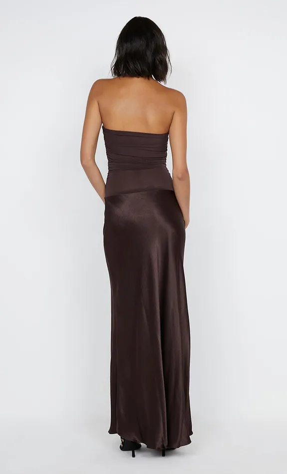 Bec Bridge Dresses DUA STRAPLESS DRESS Dark Chocolate 8211 Women