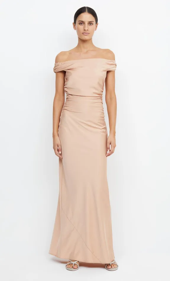 Bec Bridge Dresses ETERNITY OFF SHOULDER MAXI Rose Gold 8211 Women