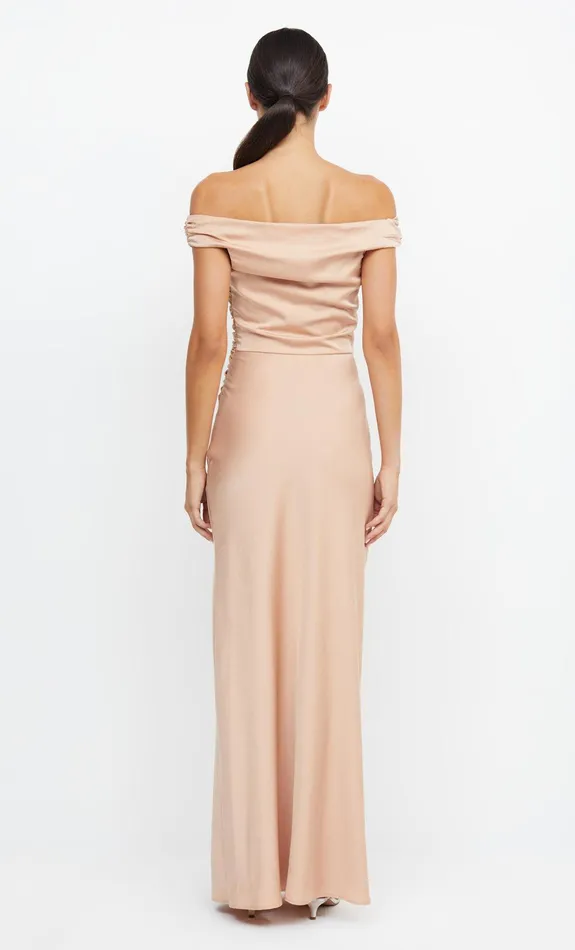 Bec Bridge Dresses ETERNITY OFF SHOULDER MAXI Rose Gold 8211 Women