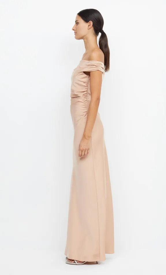 Bec Bridge Dresses ETERNITY OFF SHOULDER MAXI Rose Gold 8211 Women