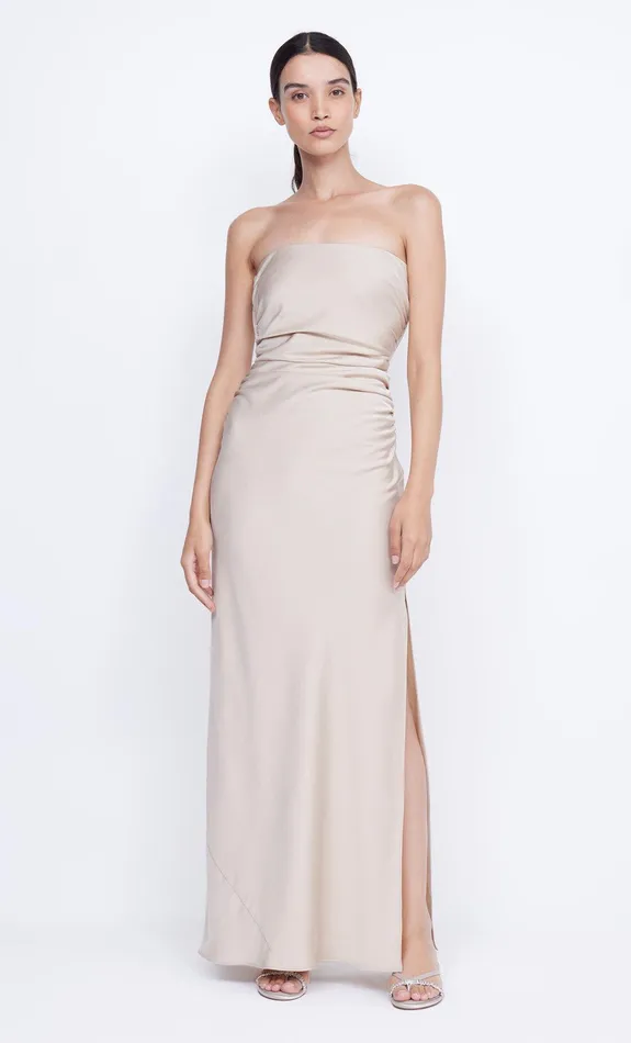 Bec Bridge Dresses ETERNITY STRAPLESS MAXI Sand 8211 Women