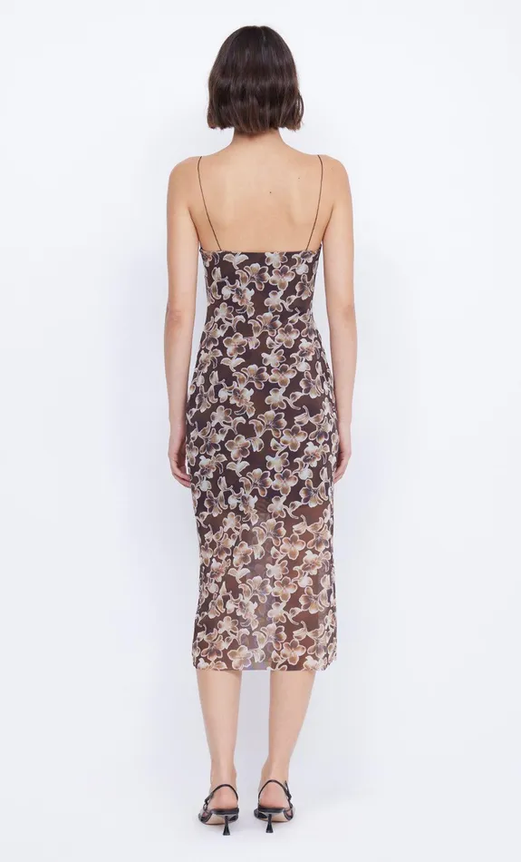 Bec Bridge Dresses HERLANI SINGLET MIDI DRESS Hibiscus Choc 8211 Women