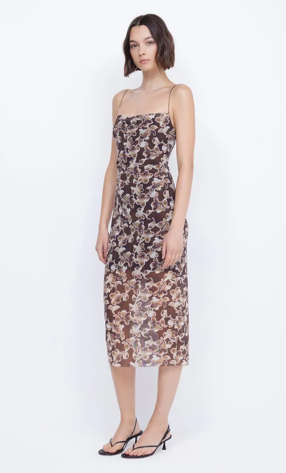 Bec Bridge Dresses HERLANI SINGLET MIDI DRESS Hibiscus Choc 8211 Women