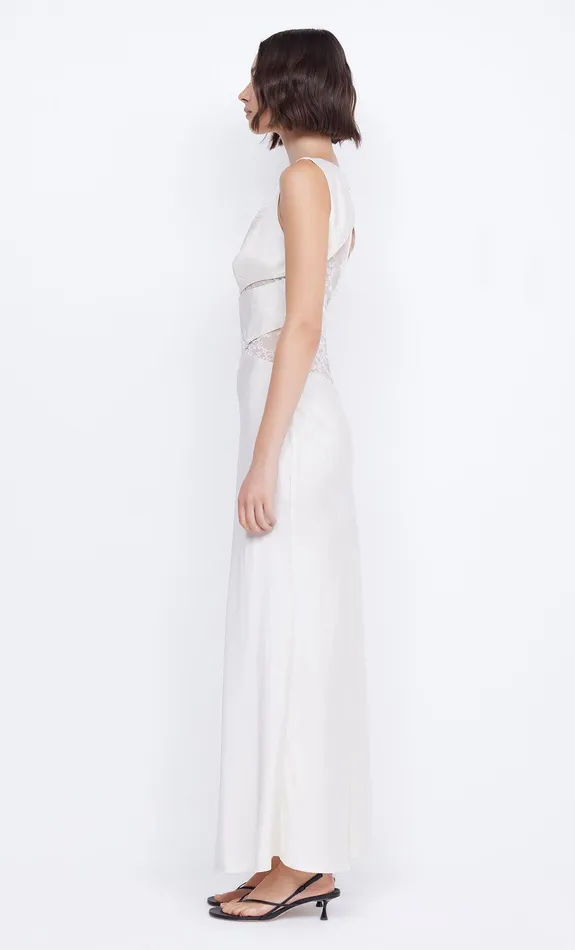 Bec Bridge Dresses JULIETTE V NECK MAXI DRESS Ivory 8211 Women