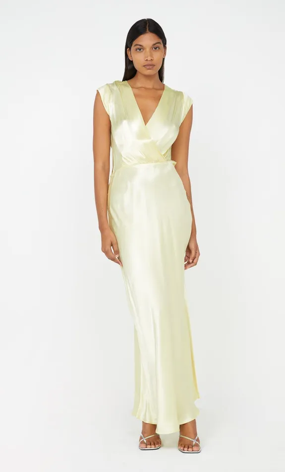 Bec Bridge Dresses MOON DANCE MAXI DRESS Ice Yellow 8211 Women