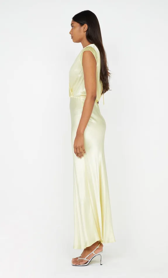 Bec Bridge Dresses MOON DANCE MAXI DRESS Ice Yellow 8211 Women