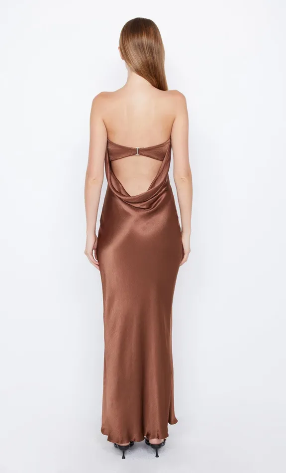 Bec Bridge Dresses MOON DANCE STRAPLESS DRESS Chocolate 8211 Women