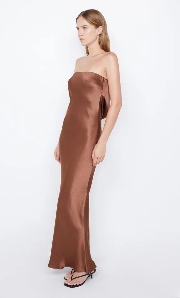 Bec Bridge Dresses MOON DANCE STRAPLESS DRESS Chocolate 8211 Women
