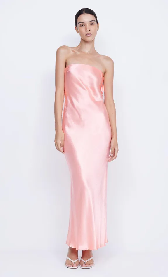 Bec Bridge Dresses MOON DANCE STRAPLESS DRESS Coral 8211 Women