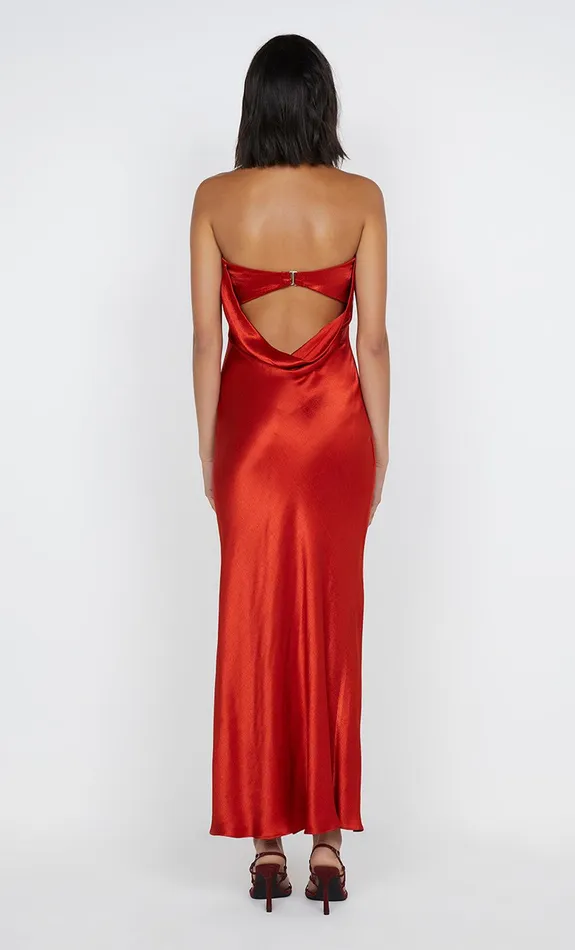 Bec Bridge Dresses MOON DANCE STRAPLESS DRESS Crimson 8211 Women