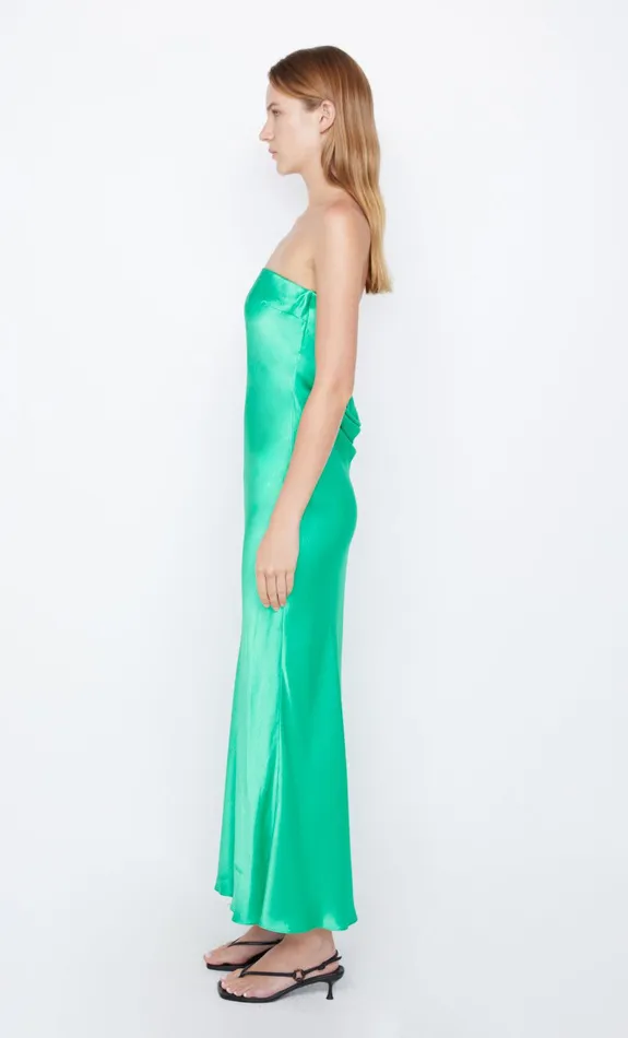 Bec Bridge Dresses MOON DANCE STRAPLESS DRESS Emerald 8211 Women
