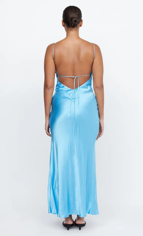 Bec Bridge Dresses REN SPLIT MAXI DRESS Topaz Blue 8211 Women