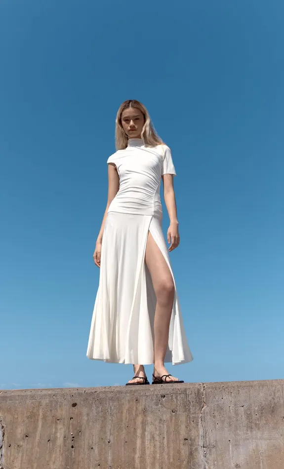 Bec Bridge Dresses SERAPHINA ASYM DRESS White 8211 Women