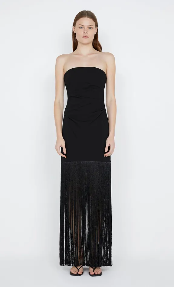 Bec Bridge Dresses WILDER FRINGE DRESS Black 8211 Women