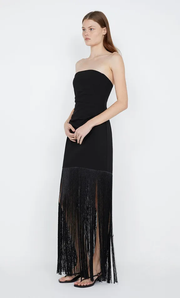 Bec Bridge Dresses WILDER FRINGE DRESS Black 8211 Women