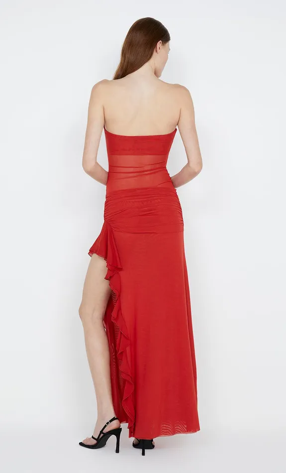 Bec Bridge Event Wear Dresses CELYSE STRAPLESS DRESS Rouge 8211 Women