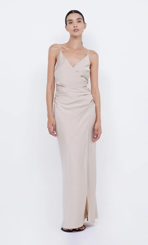 Bec Bridge Event Wear Dresses ETERNITY V MAXI DRESS Sand 8211 Women