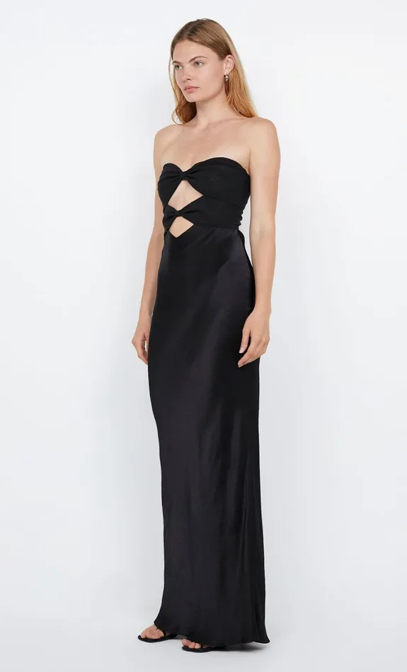 Bec Bridge Event Wear Dresses HALLE STRAPLESS DRESS Black 8211 Women