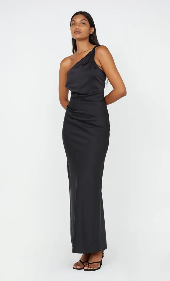 Bec Bridge Event Wear Dresses LUNETTA ASYM DRESS Black 8211 Women