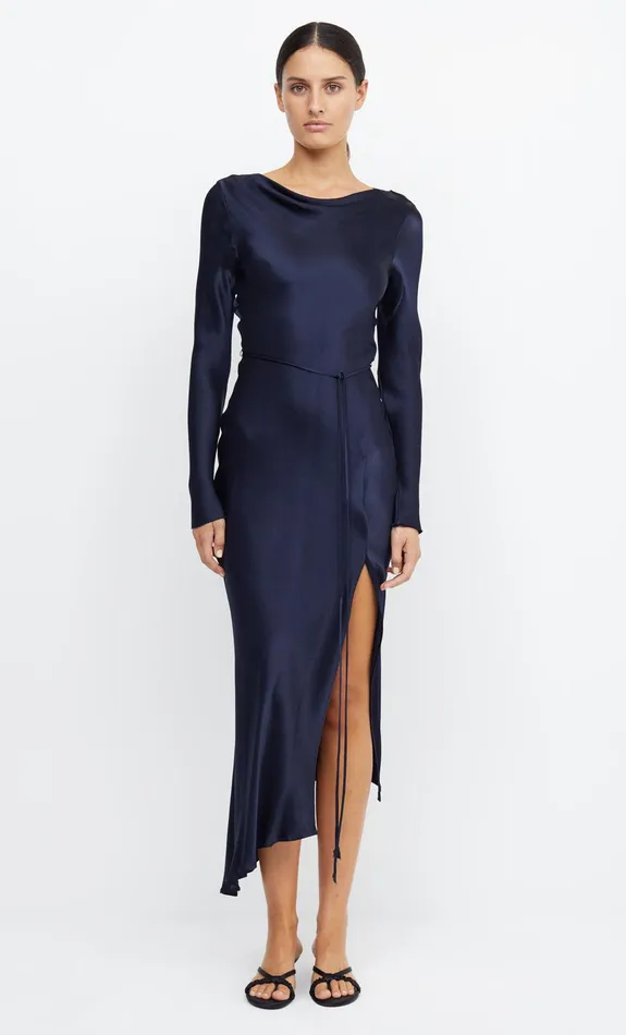 Bec Bridge Event Wear Dresses MOON DANCE LONG SLEEVE MAXI DRESS Ink 8211 Women