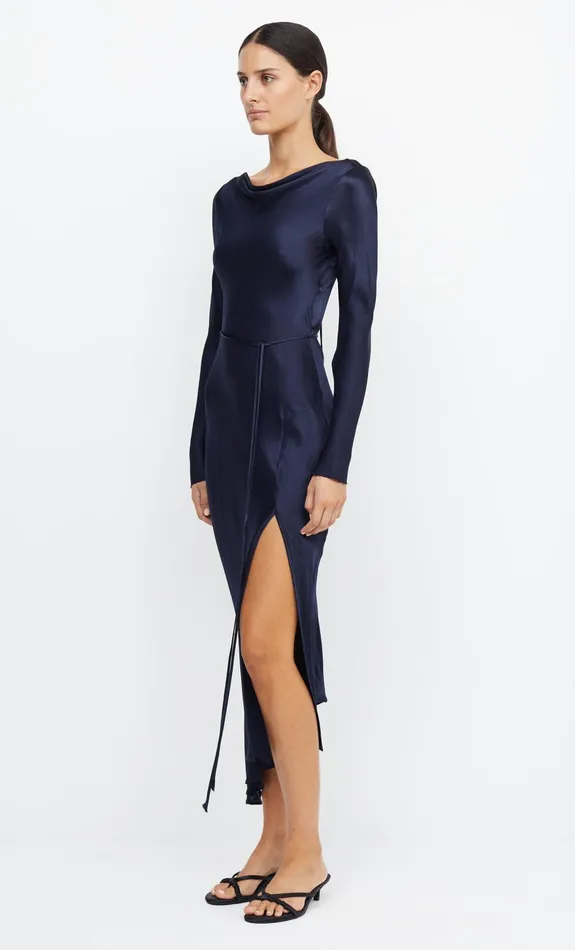 Bec Bridge Event Wear Dresses MOON DANCE LONG SLEEVE MAXI DRESS Ink 8211 Women