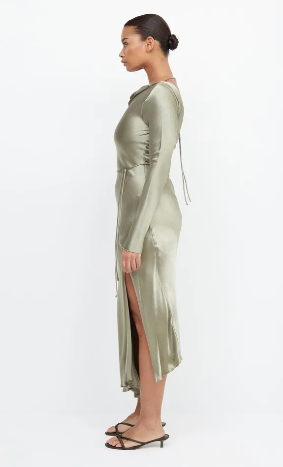 Bec Bridge Event Wear Dresses MOON DANCE LONG SLEEVE MAXI DRESS Sage 8211 Women