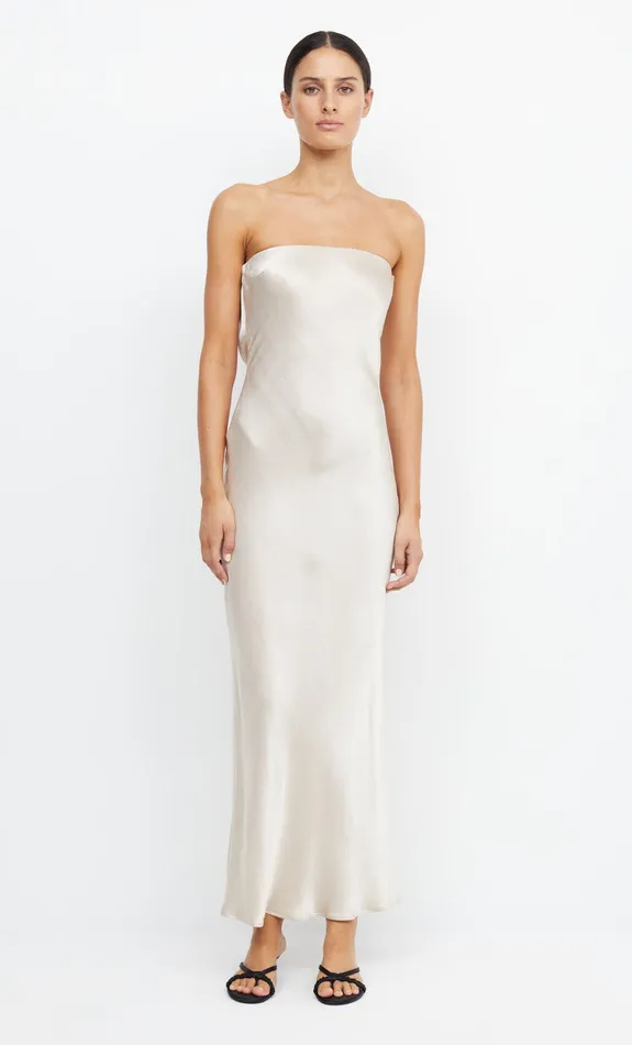 Bec Bridge Event Wear Dresses MOON DANCE STRAPLESS DRESS Sand 8211 Women
