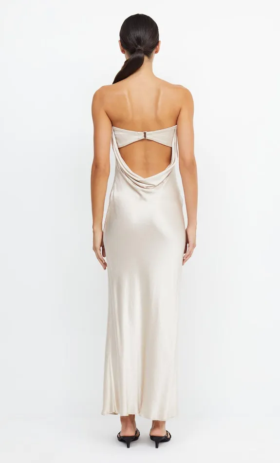 Bec Bridge Event Wear Dresses MOON DANCE STRAPLESS DRESS Sand 8211 Women
