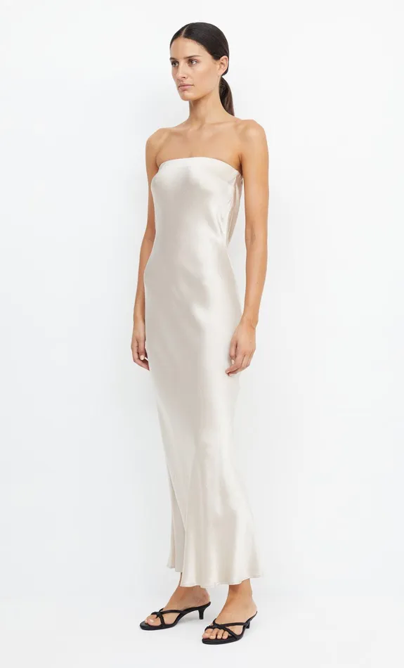 Bec Bridge Event Wear Dresses MOON DANCE STRAPLESS DRESS Sand 8211 Women
