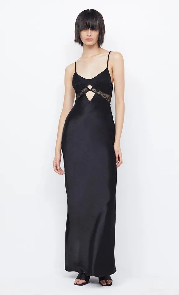 Bec Bridge Event Wear Dresses NORA LAYERED MAXI DRESS Black 8211 Women