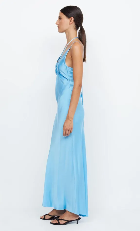Bec Bridge Event Wear Dresses QUINN MAXI DRESS Topaz Blue 8211 Women