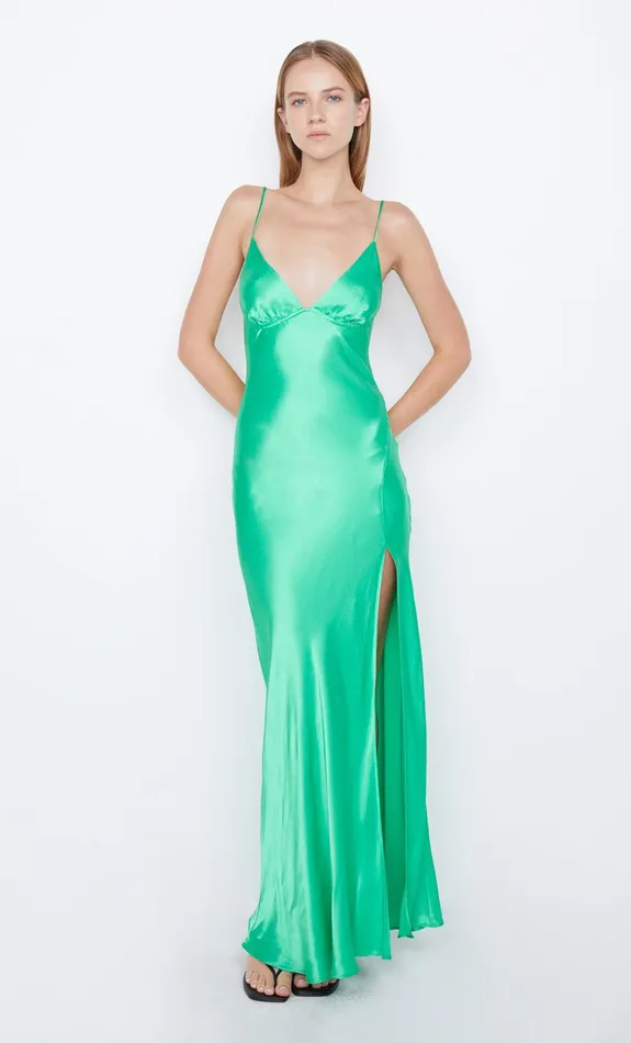 Bec Bridge Event Wear Dresses REN SPLIT MAXI DRESS Emerald 8211 Women