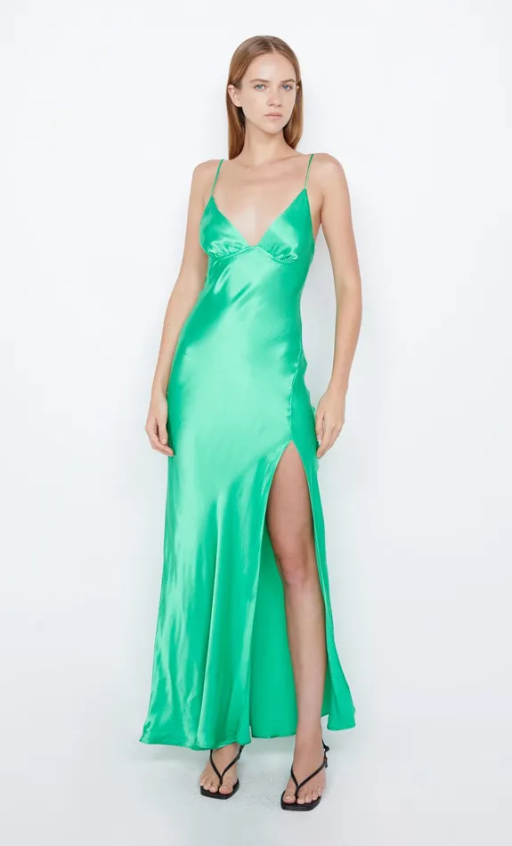 Bec Bridge Event Wear Dresses REN SPLIT MAXI DRESS Emerald 8211 Women