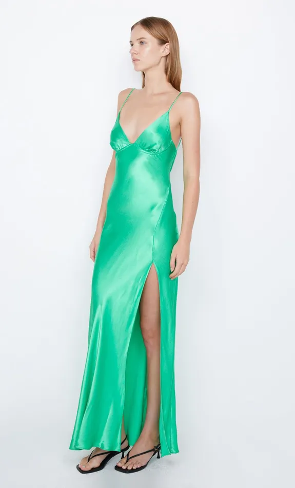 Bec Bridge Event Wear Dresses REN SPLIT MAXI DRESS Emerald 8211 Women