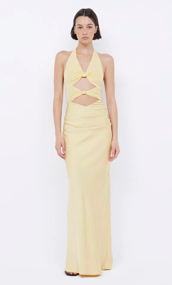 Bec Bridge Event Wear Dresses SOLARE HALTER DRESS Citrus 8211 Women