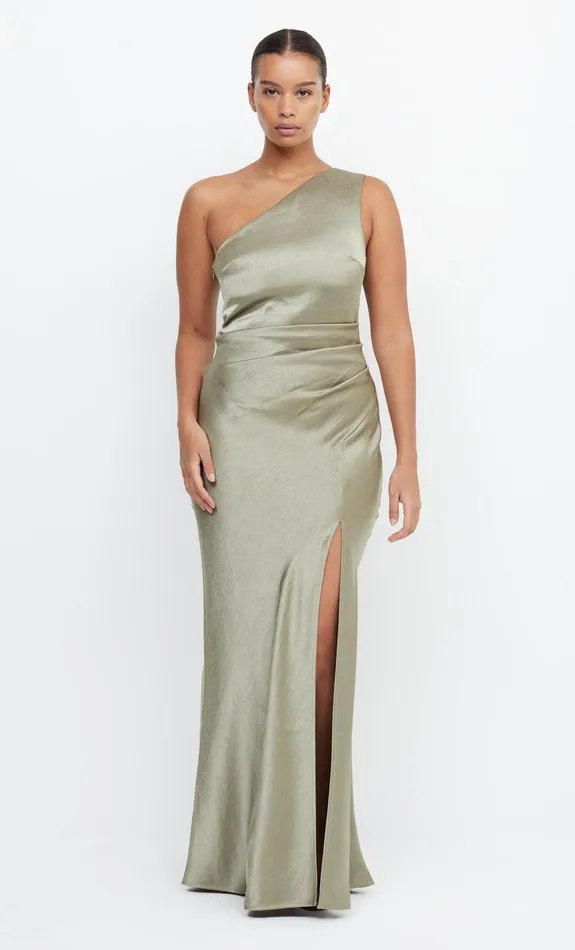 Bec Bridge Event Wear Dresses THE DREAMER ASYM DRESS Sage 8211 Women