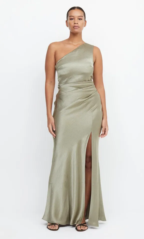 Bec Bridge Event Wear Dresses THE DREAMER ASYM DRESS Sage 8211 Women