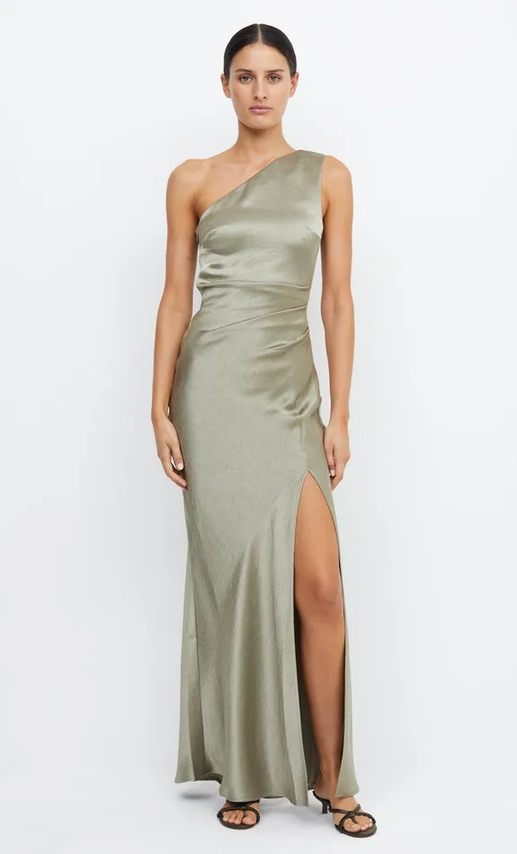 Bec Bridge Event Wear Dresses THE DREAMER ASYM DRESS Sage 8211 Women