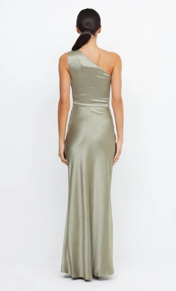 Bec Bridge Event Wear Dresses THE DREAMER ASYM DRESS Sage 8211 Women