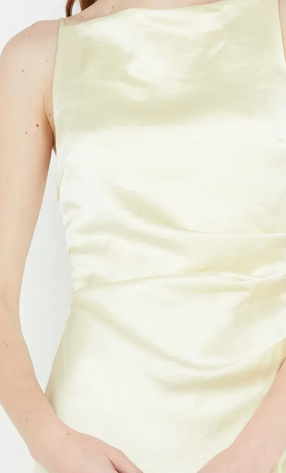 Bec Bridge Event Wear Dresses THE DREAMER MAXI DRESS Ice Yellow 8211 Women