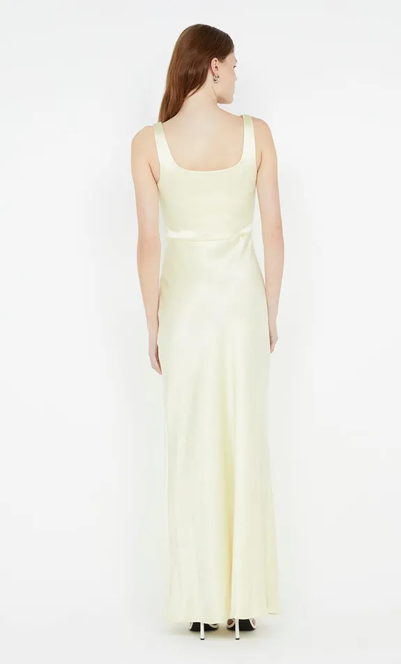 Bec Bridge Event Wear Dresses THE DREAMER SQUARE NECK DRESS Ice Yellow 8211 Women