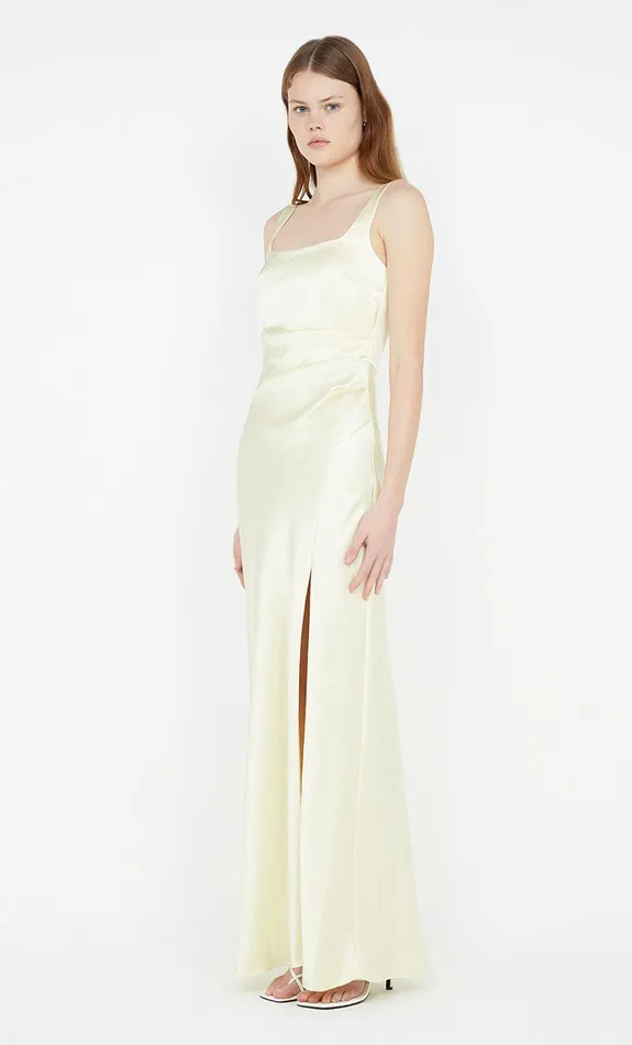 Bec Bridge Event Wear Dresses THE DREAMER SQUARE NECK DRESS Ice Yellow 8211 Women