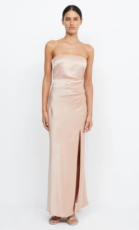 Bec Bridge Event Wear Dresses THE DREAMER STRAPLESS DRESS Rose Gold 8211 Women