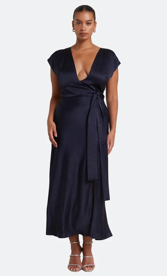 Bec Bridge Event Wear Dresses THE DREAMER WRAP DRESS Ink 8211 Women