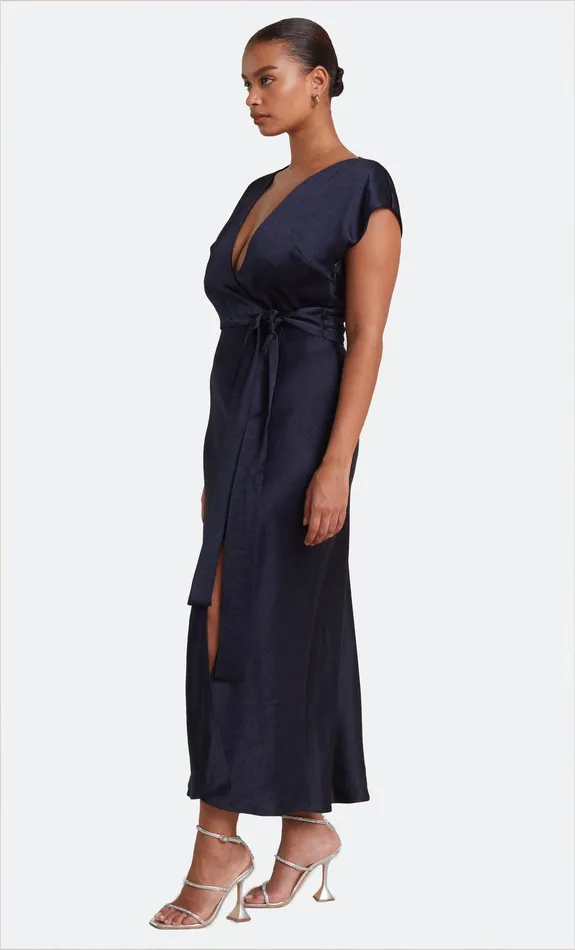 Bec Bridge Event Wear Dresses THE DREAMER WRAP DRESS Ink 8211 Women