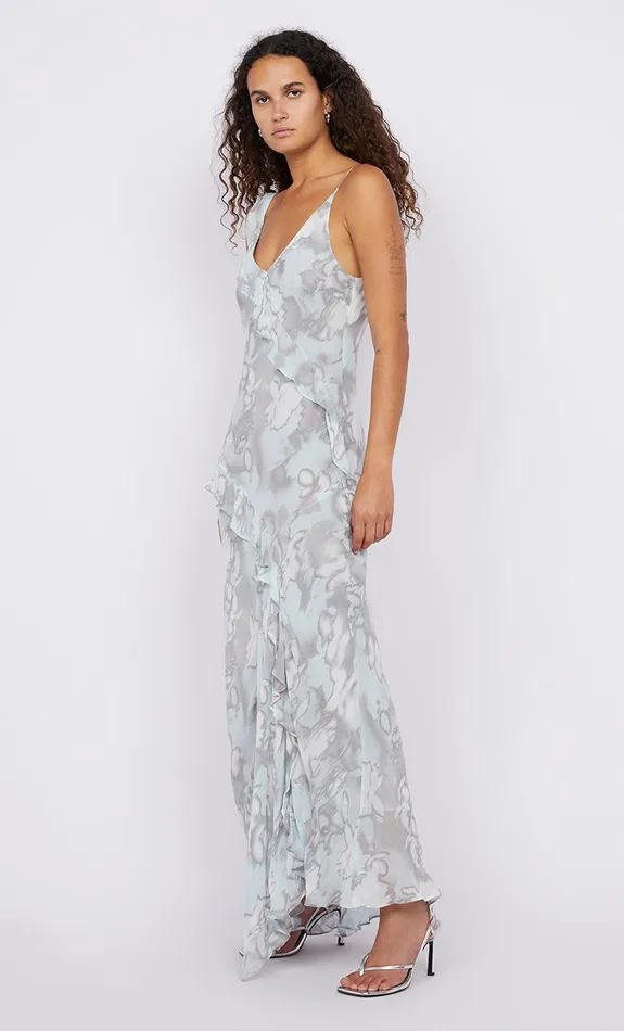 Bec Bridge Event Wear Dresses ZABELLE FRILL DRESS Moonshadow 8211 Women