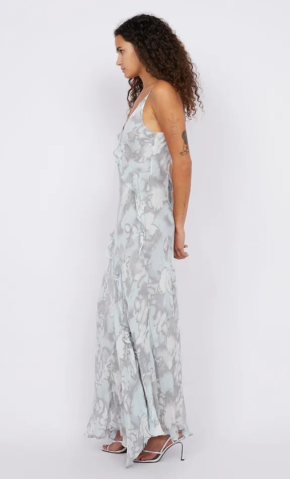 Bec Bridge Event Wear Dresses ZABELLE FRILL DRESS Moonshadow 8211 Women