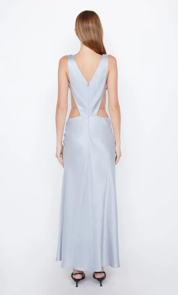 Bec Bridge Maxi Dresses AGATHE DIAMOND DRESS Dove Blue 8211 Women