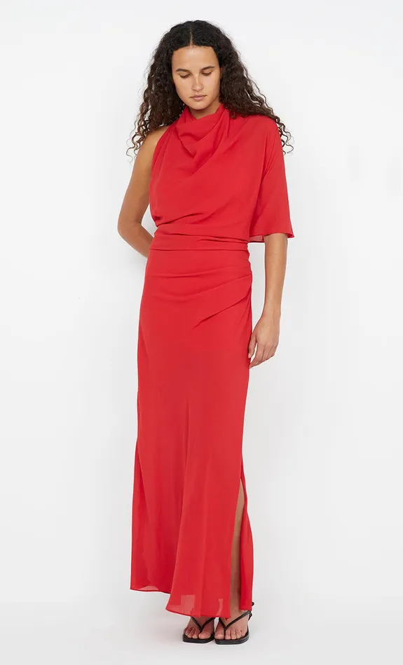 Bec Bridge Maxi Dresses CLARICE DRAPE DRESS Rouge 8211 Women